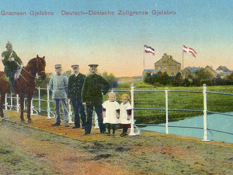 Postcard from the German/Danish border at Gelsbro